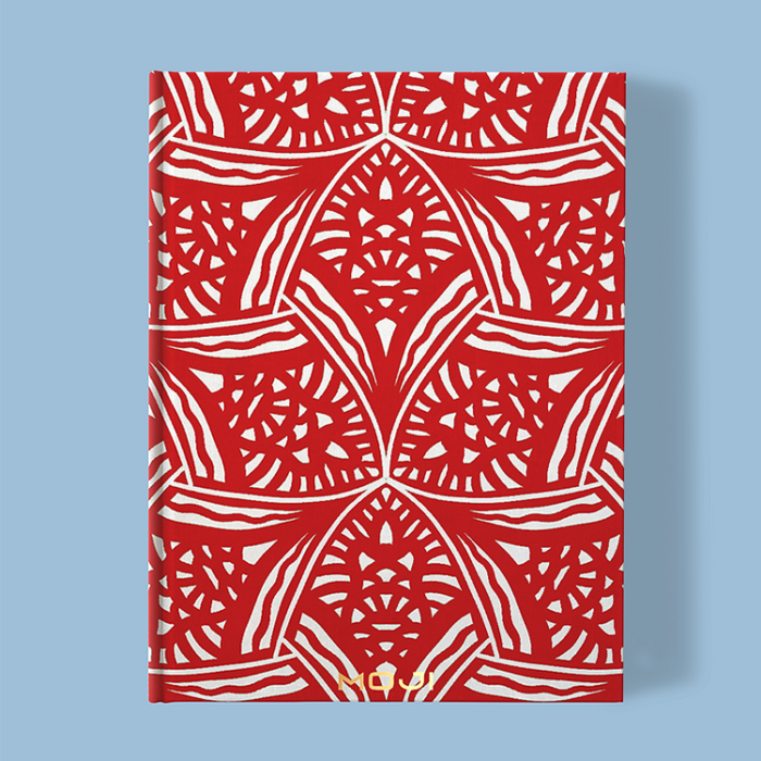 Hand-Printed Notebook- Evening Lavender ruby