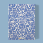 Hand-Printed Notebook- Thistle blue