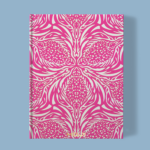 Hand-Printed Notebook- Thistle cerise