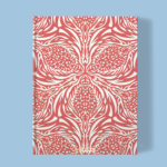 Hand-Printed Notebook- Thistle coral