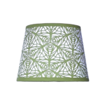 Hand-printed Lampshade- The Butterfly Garden sage green