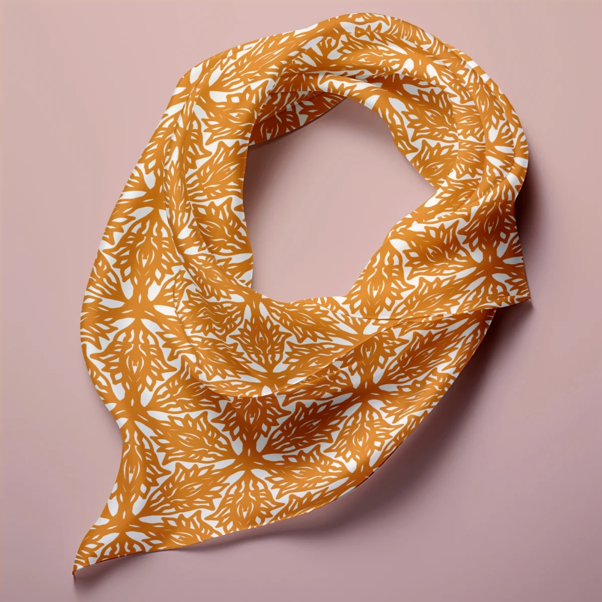 Hand-printed Silk Scarf- Flower Meadow - Image 2