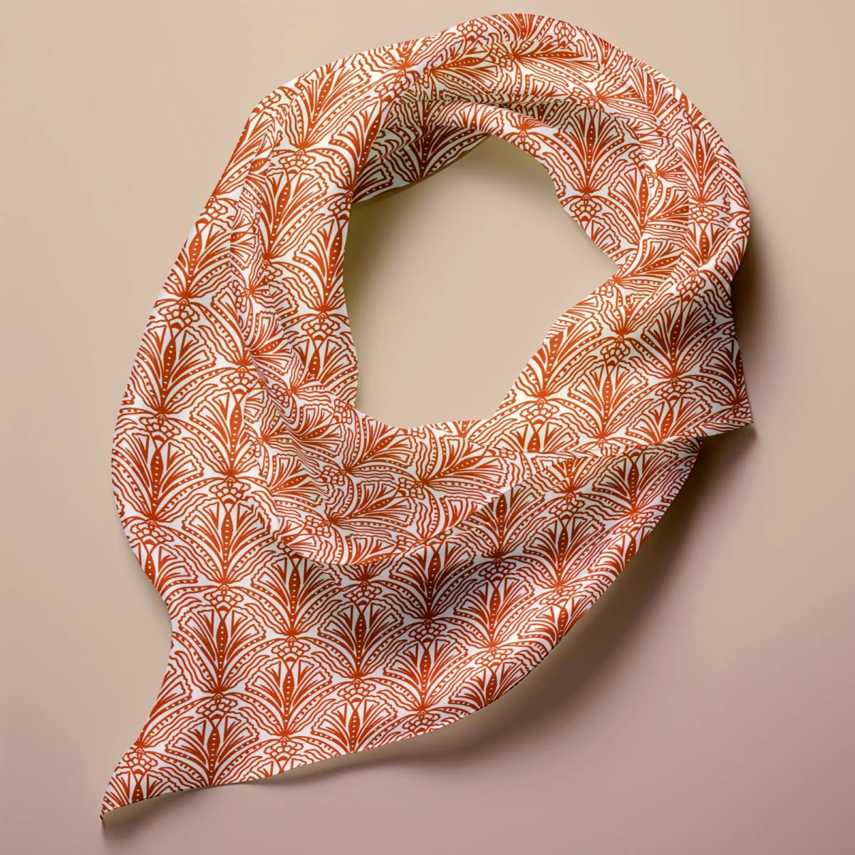 Hand-printed Silk Scarf- Shiraz Bloom - Image 1