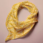 Hand-printed Silk Scarf- Persian Lily - Image 4