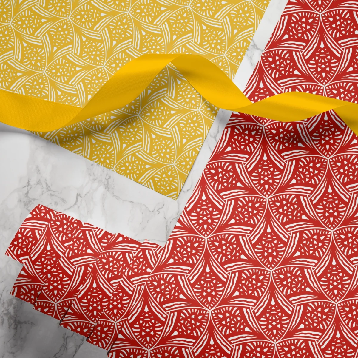 Hand-printed Gift Wrap-Evening Lavender - Image 2