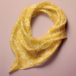 Hand-printed Silk Scarf- Evening Lavender - Image 3