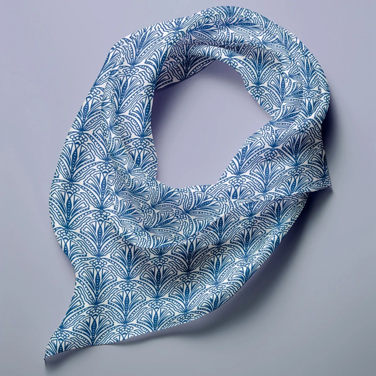 Hand-printed Silk Scarf- Shiraz Bloom - Image 3