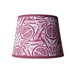 Hand-printed Lampshade- Pomegranate
