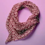 Hand-printed Silk Scarf- Petal - Image 2