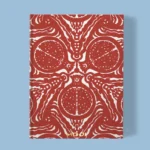 Hand-Printed Notebook- Pomegranate