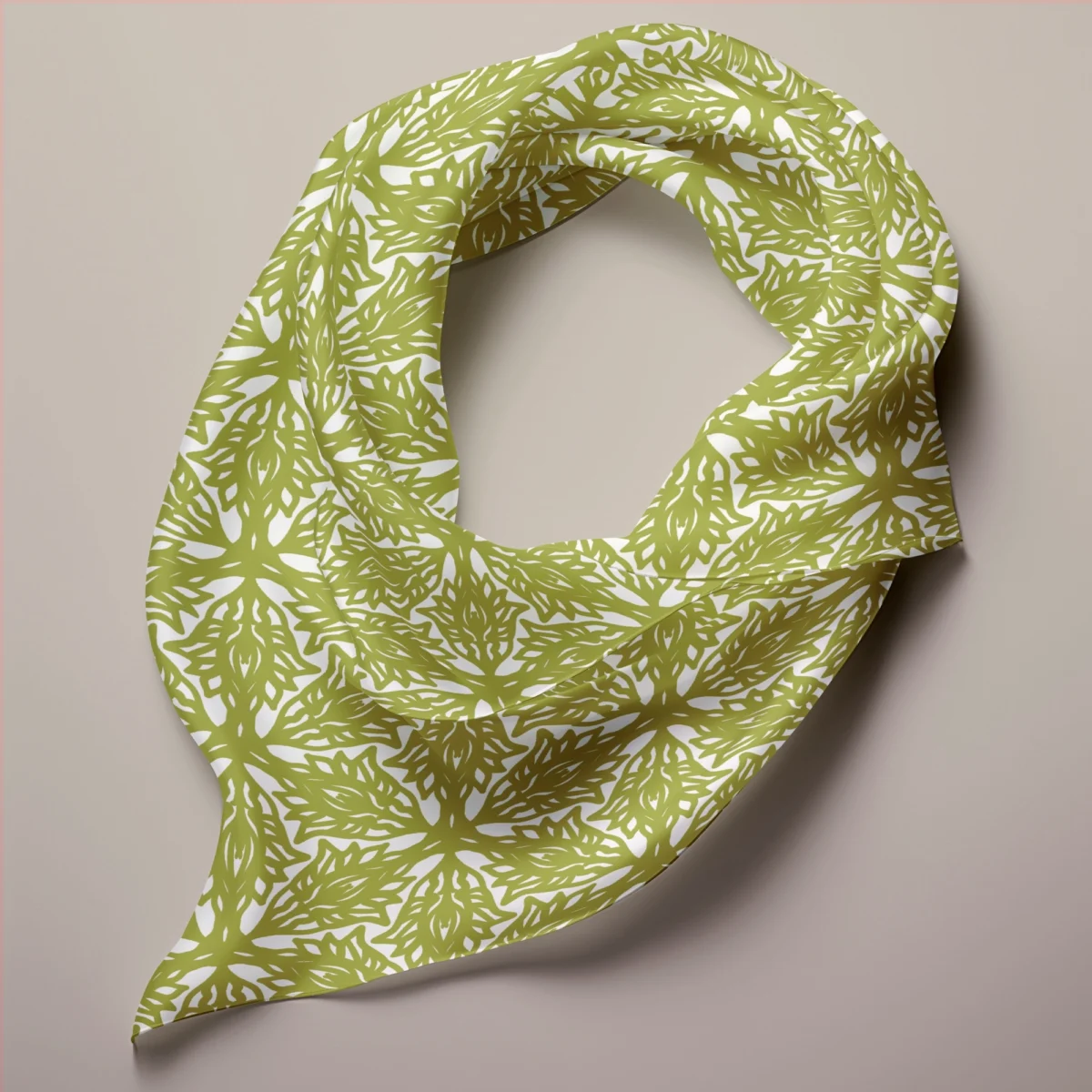 Hand-printed Silk Scarf- Flower Meadow - Image 3