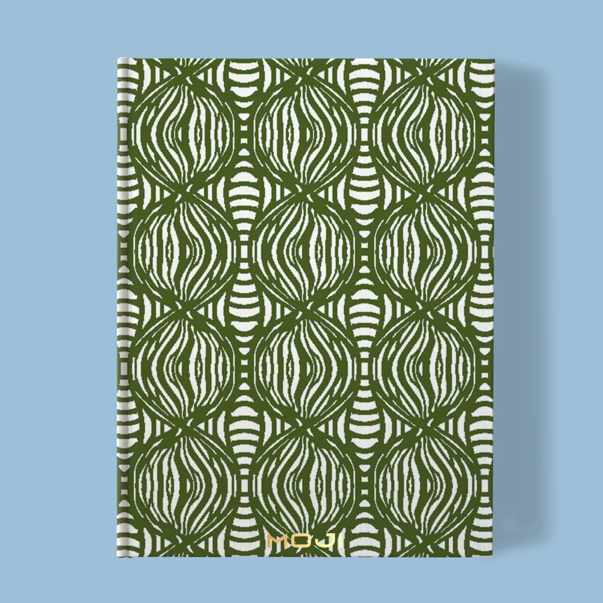 Hand-Printed Notebook- Shimmering Pearls - Image 3