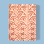 Hand-Printed Notebook- Cottage Leaves
