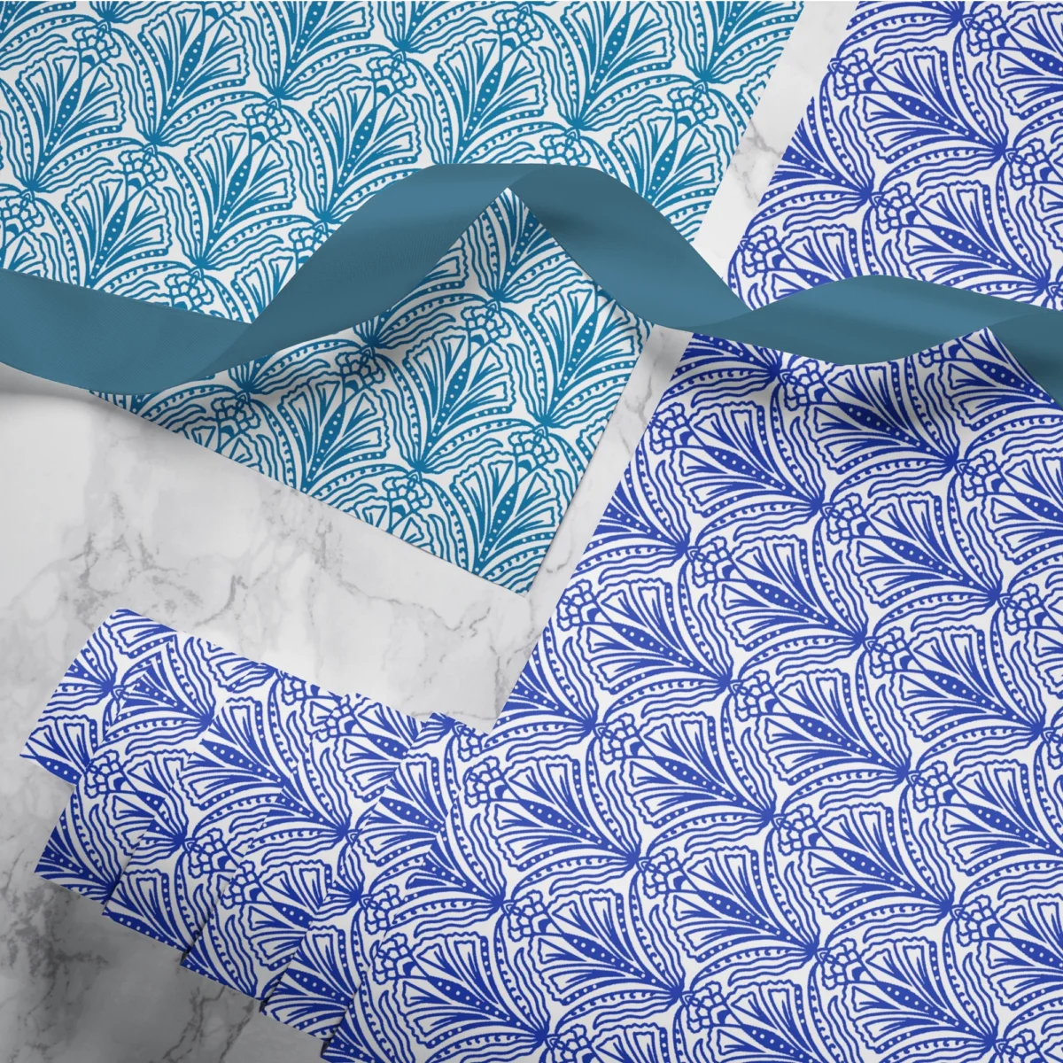 Hand-printed Gift Wrap- Shiraz Bloom - Image 2