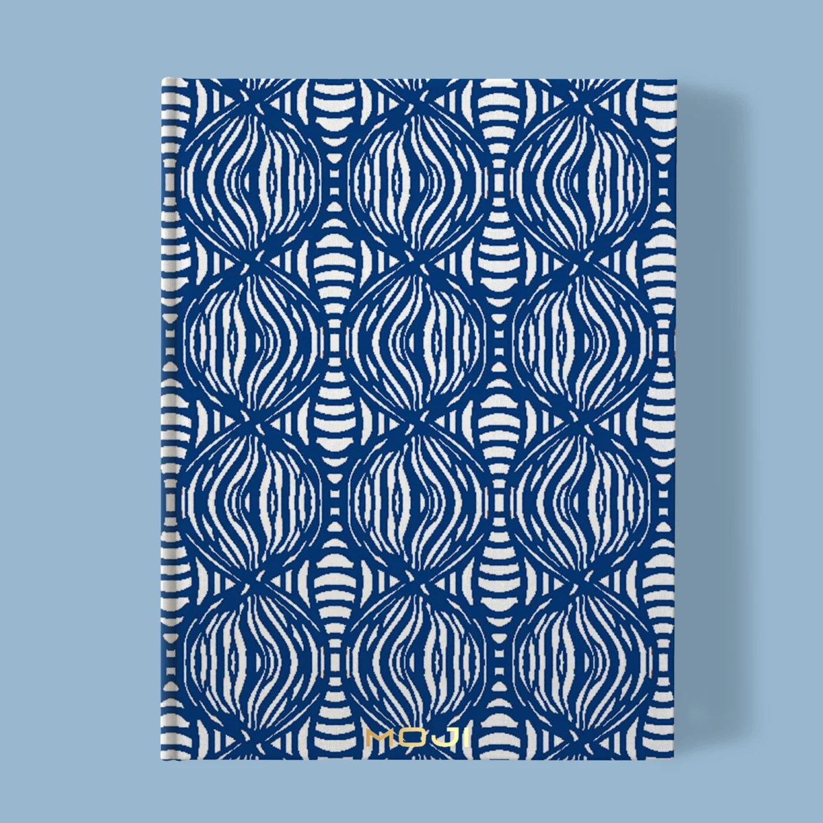 Hand-Printed Notebook- Shimmering Pearls - Image 1