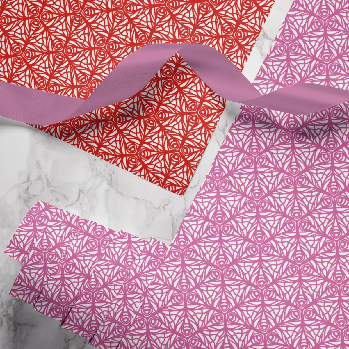 Hand-printed Gift Wrap- Butterfly Garden - Image 3