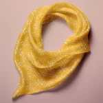 Hand-printed Silk Scarf- Pomegranate - Image 2