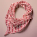Hand-printed Silk Scarf- Shiraz Bloom - Image 2