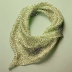 Hand-printed Silk Scarf- Cottage Leaves - Image 2