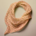 Hand-printed Silk Scarf- Shimmering Pearls