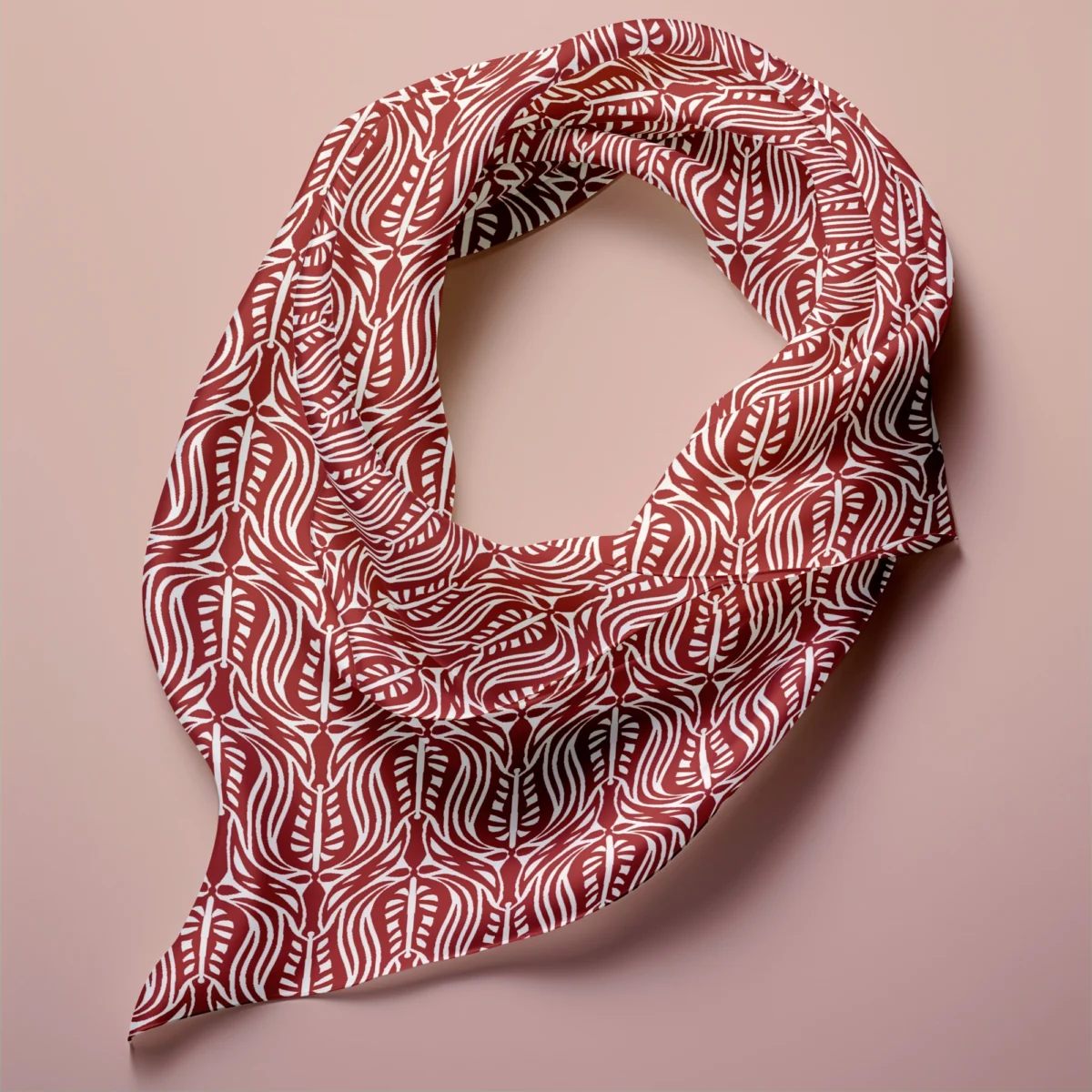Hand-printed Silk Scarf- Wild Tulip - Image 1