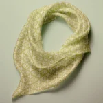Hand-printed Silk Scarf- Shimmering Pearls - Image 3