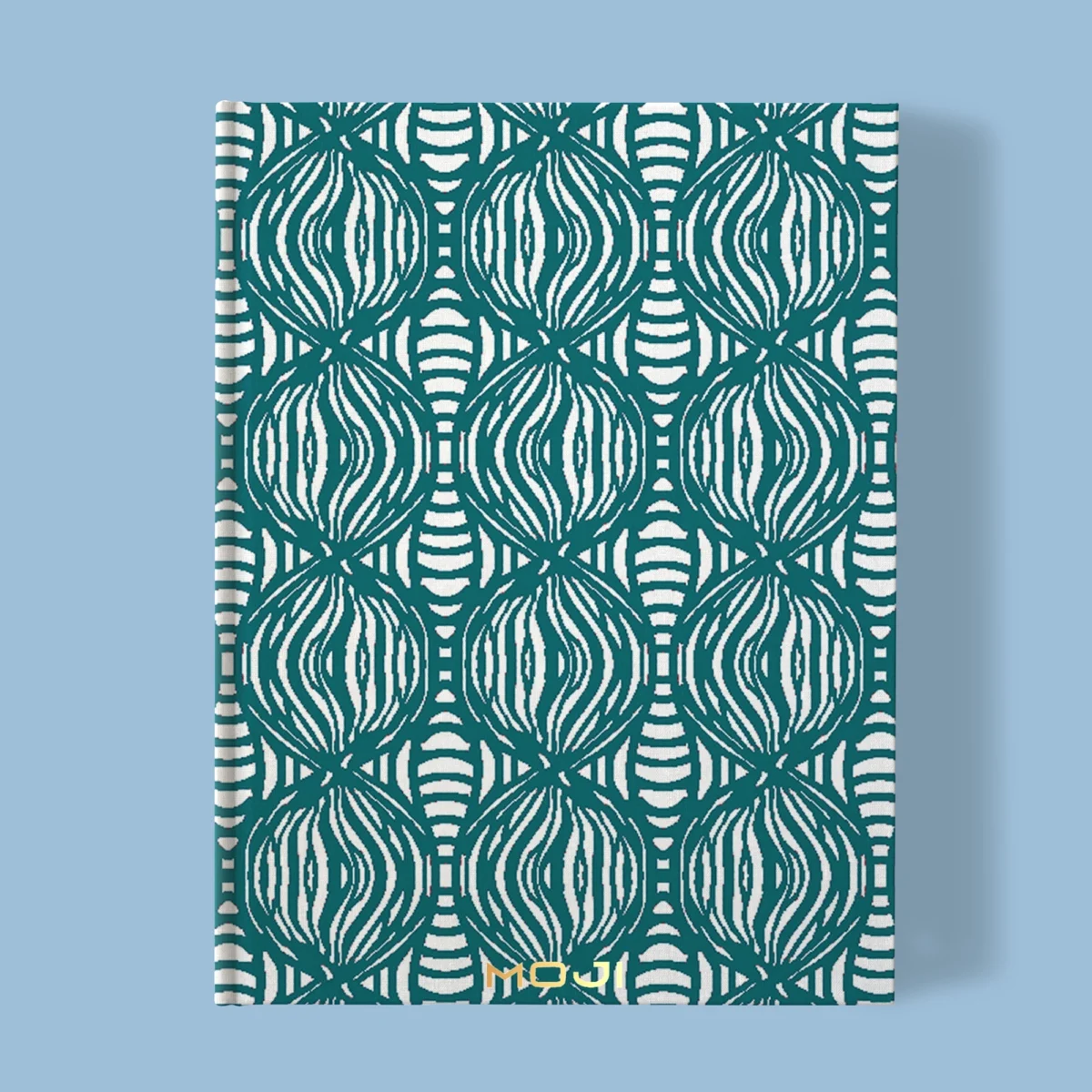 Hand-Printed Notebook- Shimmering Pearls - Image 2