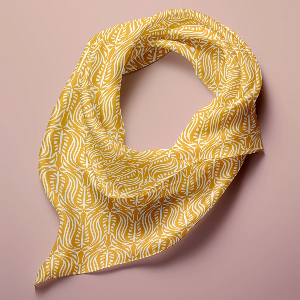 Hand-printed Silk Scarf- Wild Tulip - Image 2
