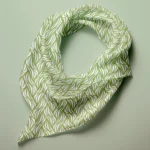 Hand-printed Silk Scarf- Rustling Willow Leaves