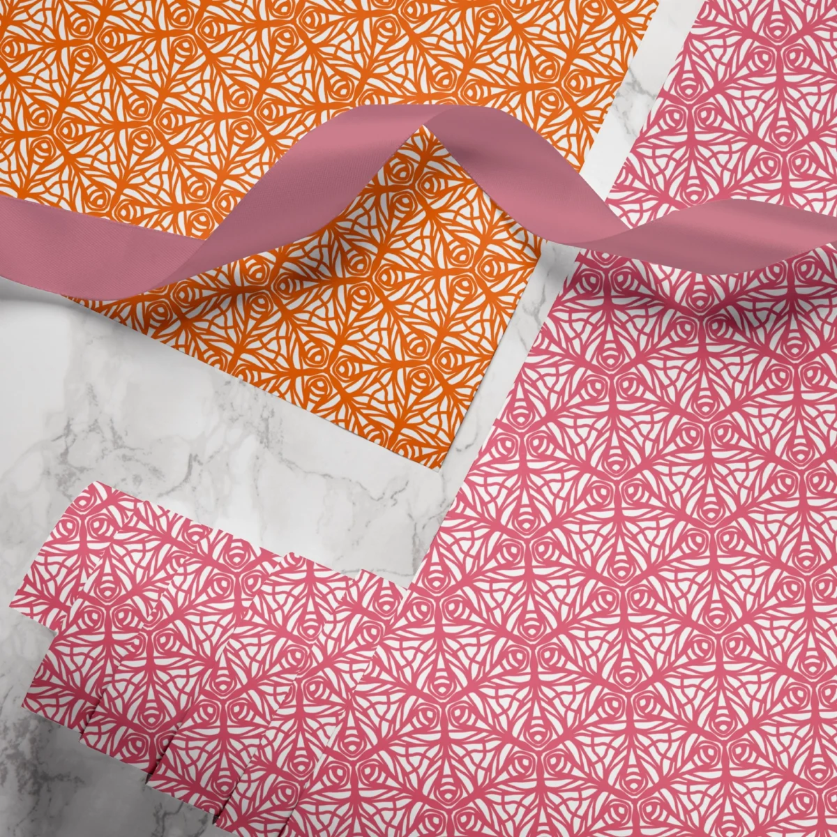 Hand-printed Gift Wrap- Butterfly Garden - Image 2