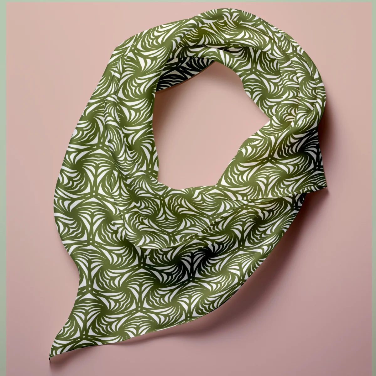 Hand-printed Silk Scarf- Petal - Image 3