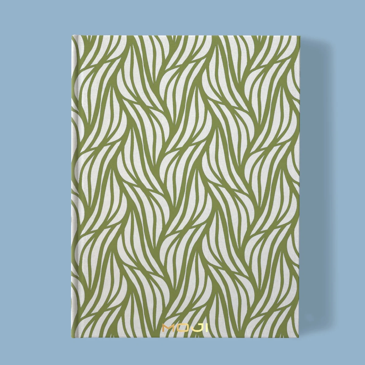 Hand-Printed Notebook- Rustling Willow Leaves - Image 1