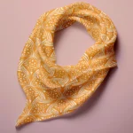 Hand-printed Silk Scarf- Evening Lavender - Image 2