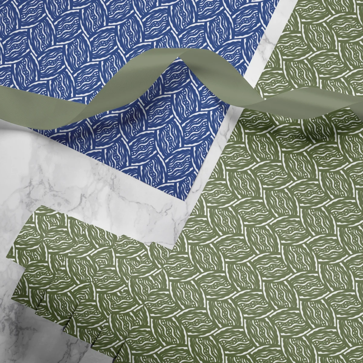 Hand-printed Gift Wrap- Seed Pod - Image 2